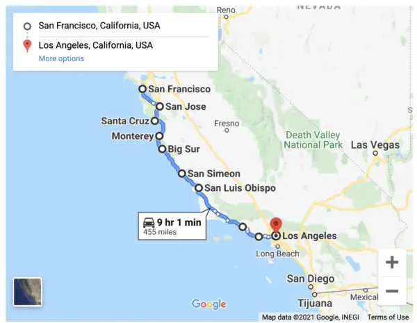 Exploring the Scenic California Coast: San Francisco to Los Angeles Road Trip Introduction