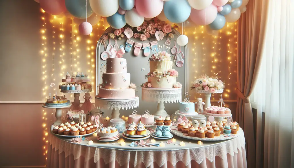 How To Decorate A Cake Table For A Baby Shower