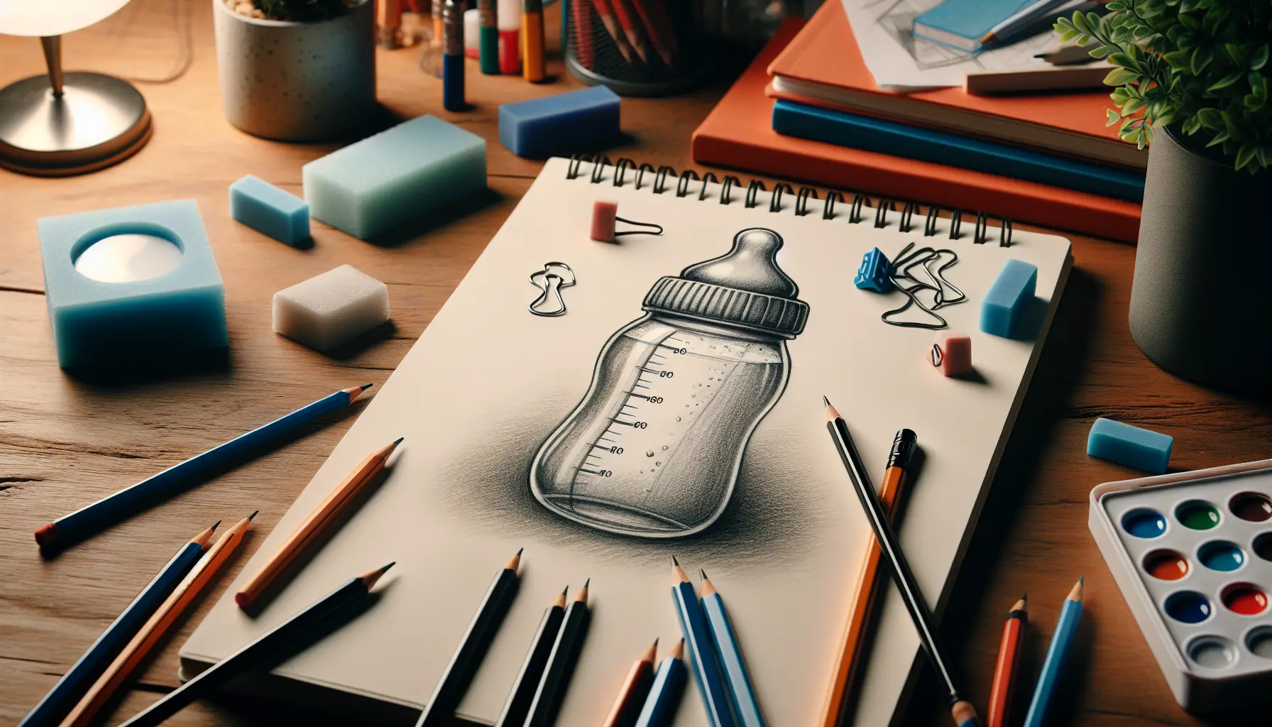 How To Draw A Baby Bottle